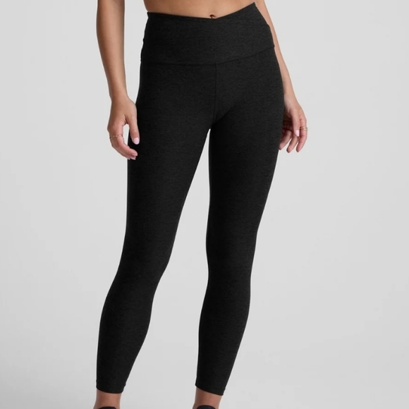 Beyond Yoga Pants - Beyond Yoga Spacedye At Your Leisure High Waisted Midi Legging Darkest Night XS